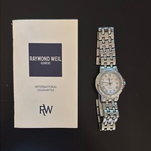 Raymond Weil Silver Timepiece with Metal Bracelet
